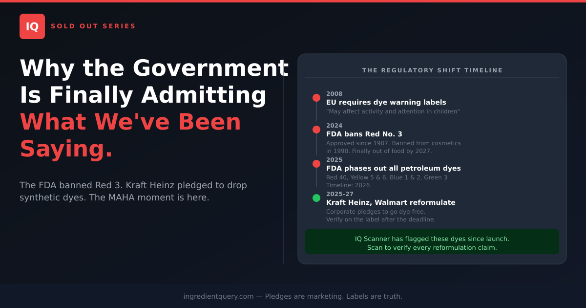 Sold Out: Why the Government Is Finally Admitting What We've Been Saying