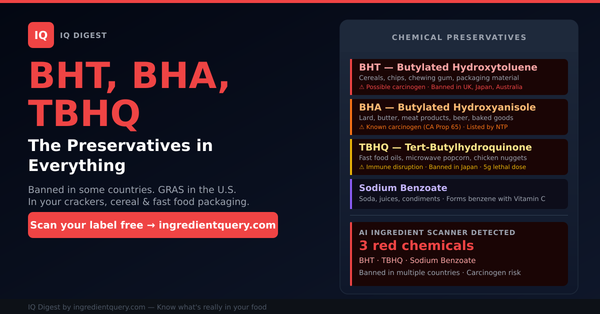 BHT, BHA, TBHQ: The Preservatives in Everything